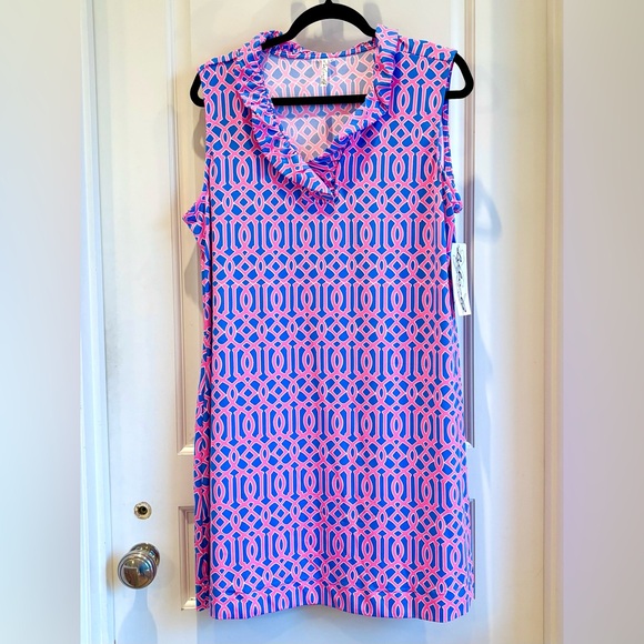 Lulu-B Sleeveless Ruffle Collar Dress NWT - Picture 4 of 11